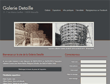 Tablet Screenshot of galeriedetaille.com